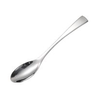 Ensemble de couverts 4 pièces en acier inoxydable 304, finition miroir argenté, manche conique plat, fourchette, couteau, cuillère, vente en gros