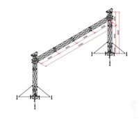 Système de scène mobile en aluminium de haute qualité pour événements, structure de scène et treillis portables en alliage d'aluminium à vendre