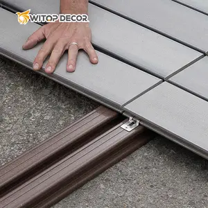 skin-friendly outdoor Wood Plastic composite deck boards wood texture 3D embossed flooring wpc composite decking