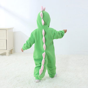 TONWHAR <strong>Kids</strong> Light Green <strong>Dinosaur</strong> <strong>Onesie</strong> with Big Tail Children Pajamas for Unisex - Product Image 5