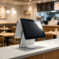 Terminal Punto de Venta DigenCe DC-1507 con Pantalla Táctil LED TFT de 15 Pulgadas, Sistema Todo en Uno con Sistema Operativo Windows/Linux, Impresora Térmica para Supermercado
