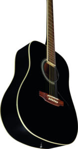 GUITARRAS EKO - RANGER 6 NEGRO, Guitarra Acústica Dreadnought de Alta Calidad, Tapa de Abeto, Fondo y Lados de Tilo, Mástil de Okoume, Diapasón de Roupana - Product Image 5