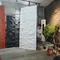 Panneau mural en polyuréthane 3D imitation pierre pour décoration extérieure
