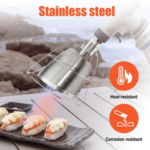 Outdoor <b>Smokeless</b> Barbecue Tool Nozzle Kitchen Igniter Flamethrower Accessories Windproof Lotus Head Barbecue Flamethrower - Product Image 6