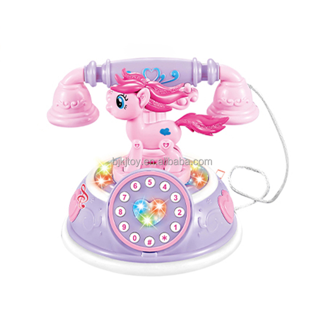 Child Simulation Telephone Toys Baby Musical Early Educational Toys Kids Cartoon Cellphone Learning Toy With Light Sound