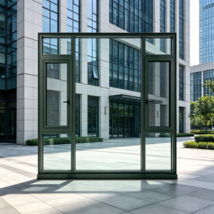 Deioux Luxury Aluminum Alloy <b>Swing</b> Opening Casement Window with Wind Resistant Heavy Duty <b>Frame</b> for Replacement Projects - Product Image 1