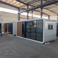 Cabane préfabriquée Apple Installation facile avec chambres à coucher Salle de bain pour site de camping 20 pieds/30 pieds/40 pieds Cabane Apple