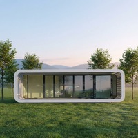 Maison préfabriquée de haute qualité, capsule spatiale, cabine, hôtel, conteneur, mini-maison, pod de couchage, maison mobile de luxe préfabriquée pour l'extérieur