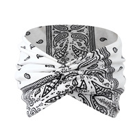 Bandeau de style bohème à rayures arc-en-ciel, 48 couleurs de 18cm de largeur, bandeau de sport léopard extensible, accessoires pour cheveux