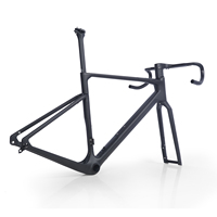 Cuadro de Bicicleta de Gravel de Carreras de Carbono Completo Personalizable SUNREMO con UDH T700 T800, Cuadro de Bicicleta Superligero, Neumático 700X50C