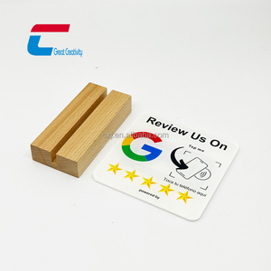 Nhà máy bán <span class=keywords><strong>New</strong></span> Coming NFC đứng A6 <span class=keywords><strong>Google</strong></span> bản đồ xem xét sinh thái thân thiện bằng gỗ mã QR đứng - Product Image 5