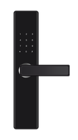 Cerradura Inteligente Glomarket con Control por Aplicación Wi-Fi, Huella Dactilar, Pantalla Táctil, Teclado Numérico, Llave, Cerradura Inteligente para Puerta de Madera