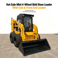 Sunblaze Kompaktlader mit Kubota Dieselmotor 45KW 0,4 Cbm Schaufel Radlader mit 1 Jahr Garantie