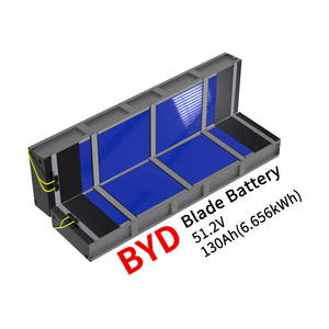 แบตเตอรี่ Lifepo4 แบบชาร์จได้ 51.2V 130ah ลิเธียมไอออน Lifepo4 แบตเตอรี่ BYD Blade 6.6kWh 10kWh 15kWh ระบบกักเก็บพลังงานภายในบ้าน - Product Image 1