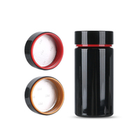 Vente d'usine PET Ambre Noir En Plastique Médecine Capsule Conteneur, Vide Pilules Bouteilles En Gros