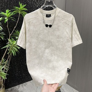 Nouveau T-shirt d'été décontracté et tendance à manches courtes, respirant, haute élasticité, haut de gamme, motif tie-dye, polyvalent pour <span class=keywords><strong>homme</strong></span> - Product Image 1