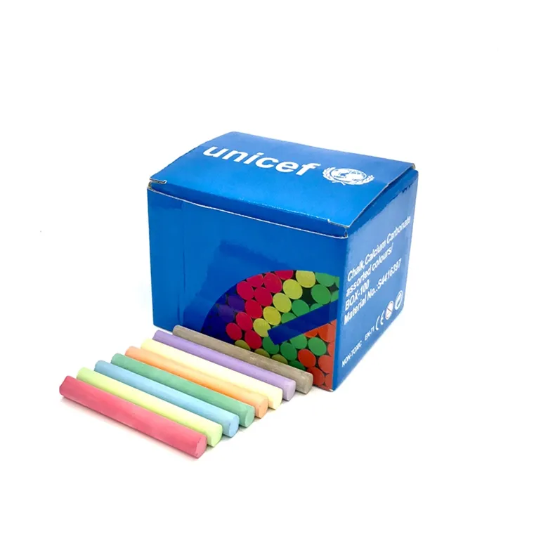 Alta qualità 10 pz/scatola scatola di imballaggio personalizzabile senza polvere <span class=keywords><strong>gesso</strong></span> colorato per i bambini