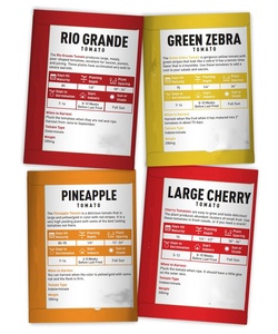 Assortiment de 16 <span class=keywords><strong>variétés</strong></span> de <span class=keywords><strong>tomates</strong></span> non-OGM : Tiny Tim, Cherry, Beefsteak, Roma, déterminées et indéterminées, pour fleurs artificielles - Product Image 6
