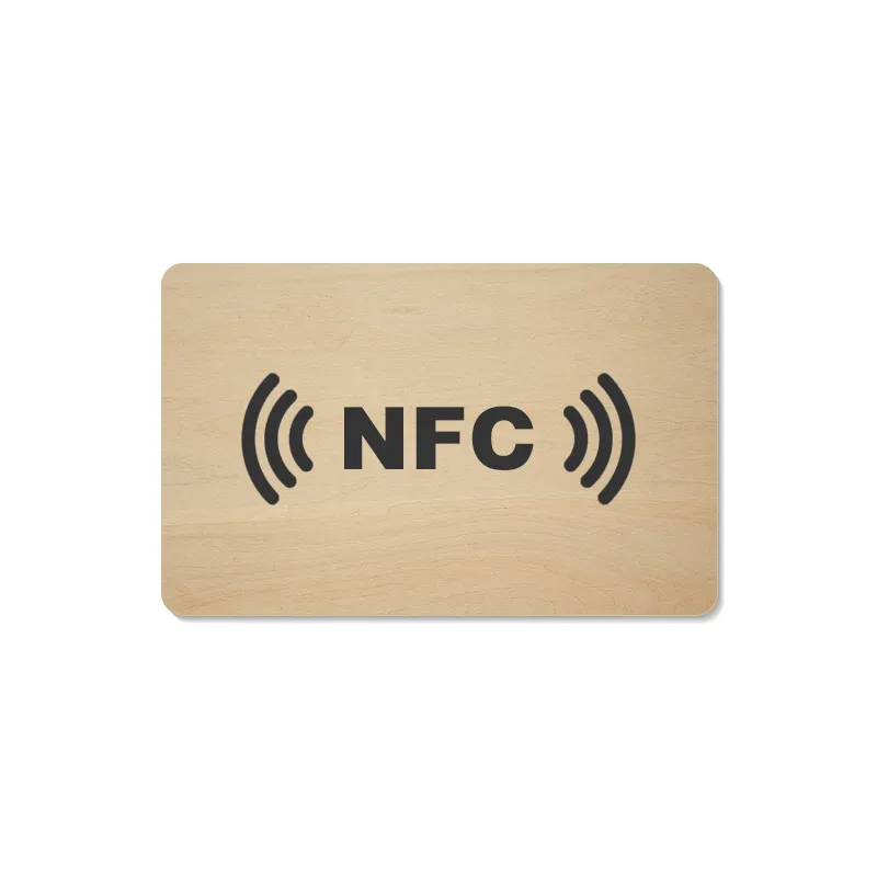 ISO14443A 친환경 RFID 카드 생분해 키 카드 재활용 대나무 나무 카드