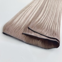 Extensions de cheveux humains vierges Remy de haute qualité, double trame, avec trous papillon, cheveux humains bruts non traités
