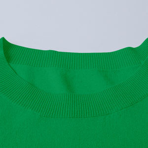 Maglione Pullover Casual in maglia da <span class=keywords><strong>donna</strong></span> con scollo a a righe rosa e verde per l'estate - Product Image 6