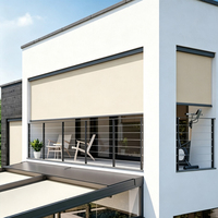 Tissu pour stores motorisés extérieurs, pare-vent, imperméable, pour fenêtres et rideaux de balcon