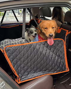 Funda Protectora para Asiento de Coche para Perros, Impermeable, Negra, Marca OEM Oxford, con Base Rígida, Ventana de Malla, Hamaca para Mascotas, Protector de Asiento Trasero para SUV, Ecológica - Product Image 1