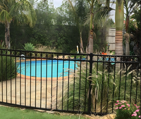 Clôture verticale sans piquets en aluminium soudé moderne, anti-escalade, pour piscine, idéale pour les projets résidentiels australiens