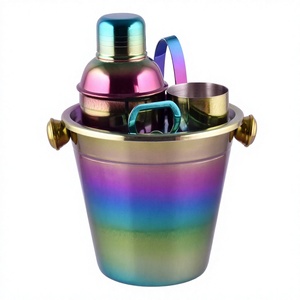 Vente en gros d'ensemble de bar à cocktails en acier inoxydable Kit de mixologie antirouille pour hôtels Bars et cadeaux Ensemble de bar en acier inoxydable - Product Image 1