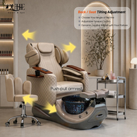 Chaise de pédicure professionnelle pour spa, chaise de massage de luxe pour manucure et pédicure avec jet magnétique