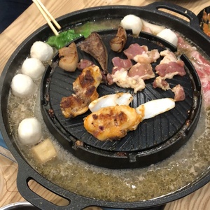 อลูมิเนียมหินอ่อนเคลือบเครื่องครัวเอเชียตะวันออกเฉียงใต้ขายร้อนบาร์บีคิว <span class=keywords><strong>Mookata</strong></span> - Product Image 6