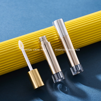 CAIYA Applicateur cylindrique 2 ml, tubes vides métalliques pour gloss et teinture à lèvres, emballages en plastique AS pour maquillage des lèvres, contenants pour rouge à lèvres liquide