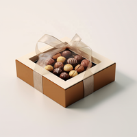 Dattes de chocolat personnalisées recouvertes de fraise cylindre boîte à collation en papier bombas de chocolat pour bonbons