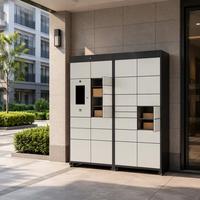 Casier intelligent haut de gamme pour colis, casier de stockage tout-en-un de qualité industrielle, armoire de 1,2 mm avec API/SDK logiciel, casier en promotion