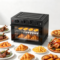 Horno Tostador Inteligente para Encimera, Horno Eléctrico Multifuncional con Control de Perillas Mecánicas y Freidora de Aire para Cocina, Personalizable OEM