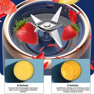Mini <span class=keywords><strong>Licuadora</strong></span> Portátil USB, Extractor de Jugos de Frutas y Naranjas, <span class=keywords><strong>Botella</strong></span> Eléctrica para Batidos y Smoothies - Product Image 2