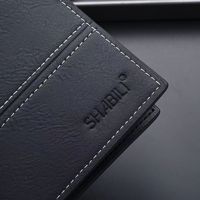 Dompet Pendek Pria Bisnis Sederhana Fashion PU Lembut Ultra Tipis untuk Remaja