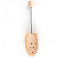 Arbre à chaussures en bois avec support à ressort Support réglable en forme de chaussure fixe sans déformation civière de chaussure