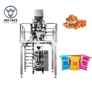 Industri Profesional Makanan Ringan Kemasan Vertikal 300G 500G Mesin Kemasan Popcorn