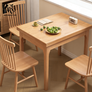 Mesa de comedor plegable de madera, nueva moda en muebles para el hogar, disponible en stock, lista para enviar, personalizable, a buen precio, suministro de fábrica. - Product Image 2