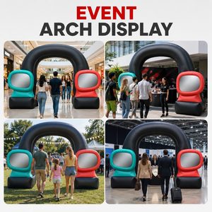 Arche gonflable personnalisée en forme d'écouteurs, style musical, pour la publicité intérieure et extérieure, la décoration, les festivals et les événements. - Product Image 2