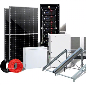 Kit complet de centrale <span class=keywords><strong>solaire</strong></span> 500W-700W, système de stockage d'énergie hybride, module photovoltaïque de type N avec batterie pour projet connecté au réseau - Product Image 1