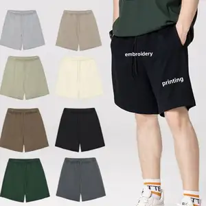 2024 nouveau High Street solide unisexe personnalisé pur coton Shorts amples pour hommes 420G 360G hommes vêtements pantalon de hombre hommes shorts