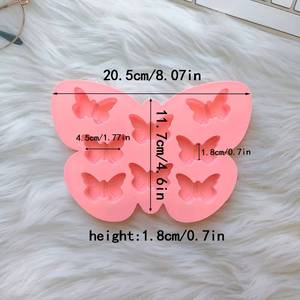 La fábrica MUYULINS puede personalizar un molde para caramelos con forma de mariposa de 8 cavidades, molde de silicona antiadherente LFGB, sin BPA, para gomitas y chocolate. - Product Image 4