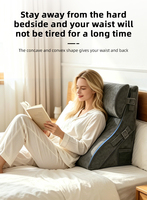 Coussin de lit compensé orthopédique en mousse haute densité pour le sommeil, la lecture, le soutien du dos et le soulagement des douleurs aux jambes