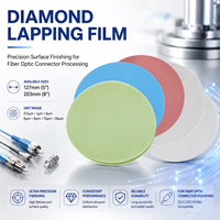 Film poles serat optik 127mm 0.5μm | Film lapping berlian ultra halus untuk konektor