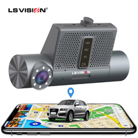 LS VISION WiFi GPS Dual Lens HD Dashcam 2CH CCTV Système de véhicule pour voitures familiales et taxis Système de surveillance de la conduite en toute sécurité