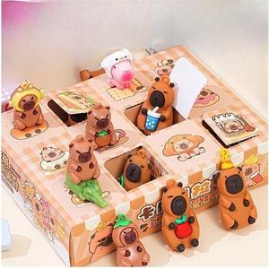 Classique Mignon Capybara Hole-Punch Mystery Box Cave Series Plusieurs Modèles Blind Box Figure-Collection Art Toy Desk Decor - Product Image 1