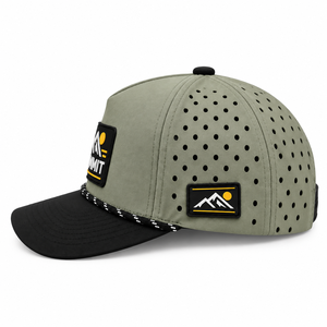 Gorra Deportiva de 5 Paneles con Visera Curva, 100% Poliéster, OEM ODM, con Parche de PVC Personalizado, Impermeable, con Cierre a Presión - Product Image 2