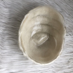 วิกผมปลอมสำหรับผู้ชายระบบวิก<span class=keywords><strong>ผม</strong></span>มนุษย์วิกผมคนหนา0.06มม. แบบห่วง V ไม่สามารถตรวจจับได้ - Product Image 4